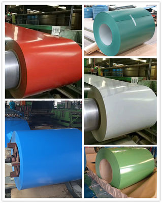 ASTM 표준 전차 가루화 된 PPGI PPGL 롤 색상 코팅 스틸 코일 지붕 판 Sirm 인증