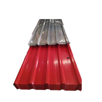 1800-2000mm 길이 완전 하드 0.55mm 진열 된 corrugated 철색 코팅 지붕 잎과 함께 완전