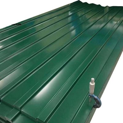 1800-2000mm 길이 완전 하드 0.55mm 진열 된 corrugated 철색 코팅 지붕 잎과 함께 완전