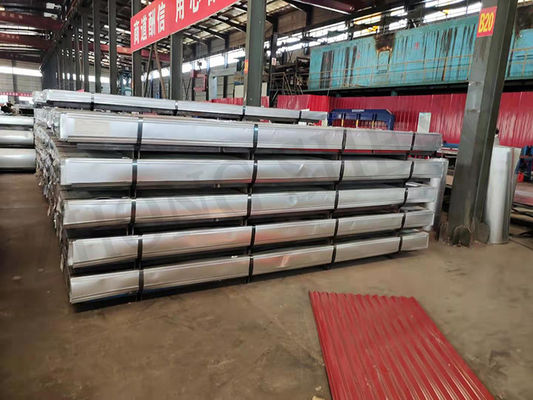 1 12m 또는 고객의 요청으로 길이가 Zinc Z100g 0.12-3mm 두께 GI DIN 표준에 대한 유파 지붕 판