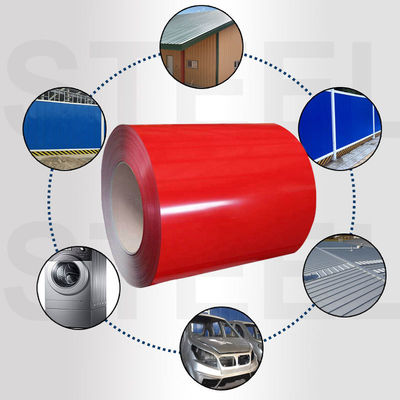 ASTM/AISI/SGCC/CGCC/TDC51DZM/DX51D Z Q195-q345 등급 두 번 코팅 된 색상 PPGI 지붕 잎에 대한 페인트 된 진열 코일