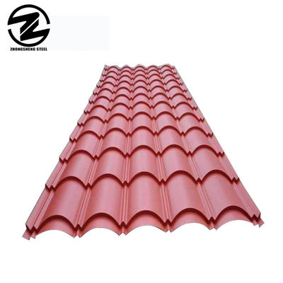 건설 길이는 고객 요청 Dx52D SGCC Galvalume 지붕 타일 corrugated 전면 페인트 금속판 회색색 지붕 타일