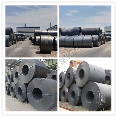 길이는 요청에 따라 5mm 6mm 8mm 1219mm 1250mm 1500mm 둔한 표면 마무리 등급 A36 뜨거운 롤 스틸 코일