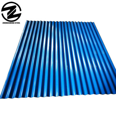 흰색 지붕 철판 착용 저항 강철 PPGI 코러브 된 지붕판 진크 코팅 20-275g/m2