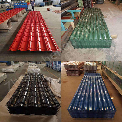 18' it5 x28g 파란색 미리 칠 된 시트 지붕 당신의 이익을 위해 표면 색상 코팅 길이 1800-2000mm