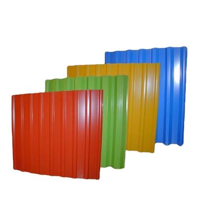 0.12-0.35mm 웰딩 Gi 경부화 된 진료 된 색상 지붕판 / 건설 프로젝트용 Galvalume 진크 지붕판
