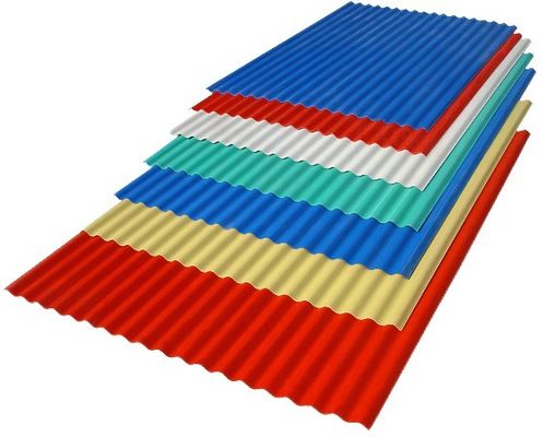 PE 코팅 0.38*1200 파란색 0.5mm 색상 코팅 진칼륨 지붕 잎 파란색 PPGI 경직 지붕 잎 건설용