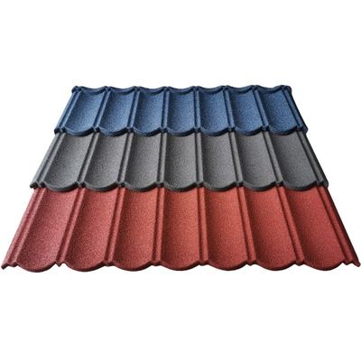 석재로 덮인 강철 지붕 타일 로마 타일 20g-275g/m2 ZINC 코팅과 PVOC 인증