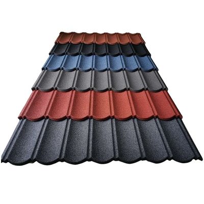 석재로 덮인 강철 지붕 타일 로마 타일 20g-275g/m2 ZINC 코팅과 PVOC 인증
