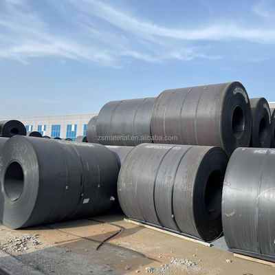 스틸 등급 BS 표준 핫 롤링 탄소 스틸 코일 ASTM A36 Q235 S235jr Q345B 검은색 표면