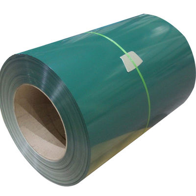 JIS/BS/EN/ASTM 표준 적색 파란색 초록색 전차로 칠한 PPGI 코일을 위한 100-1500MM 너비 컬러 코팅 스틸 코일