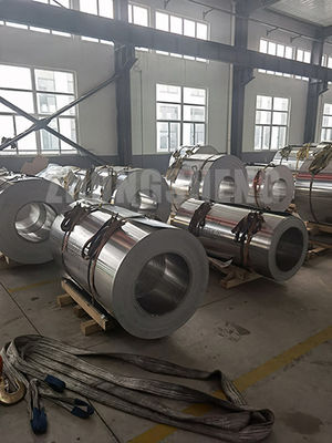 Q195/Q235/Q235b 1100에 대한 강철 코일 6 인치 0.7mm 0.8mm 1.0mm 두께 알루미늄 굴뚝 및 내구성 물질