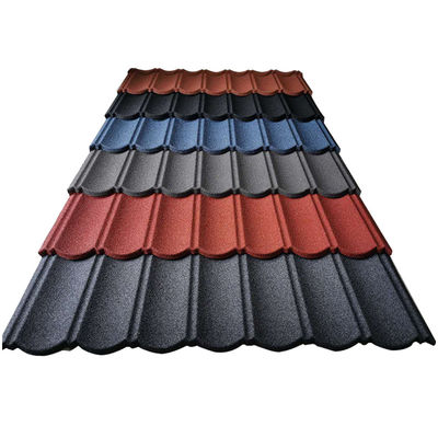 2.7kg/pcs 내구성 스펙트럼 색상 돌 지붕 타일