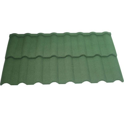 환경 친화적 인 색상 석재 코팅 금속 지붕 타일 2.7kg / pcs 건설 재료로 갈색 등