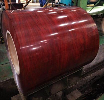 ASTM 표준 목탄 곡물 컬러 코티드 갤바니지드 스트립 코일 PPGI 스틸 코일 for Roofing Sheet SIRM 인증 및 승인