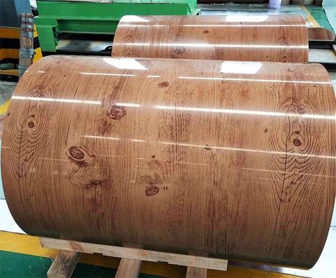 ASTM 표준 목탄 곡물 컬러 코티드 갤바니지드 스트립 코일 PPGI 스틸 코일 for Roofing Sheet SIRM 인증 및 승인