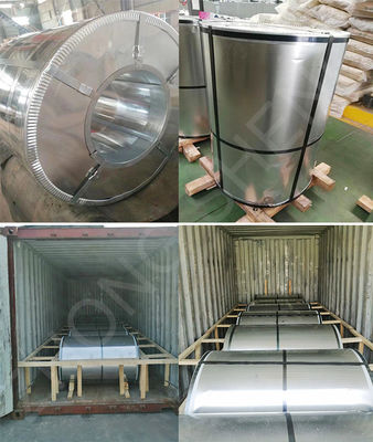 기술 냉 laminated PPGI 이중 색상 gi 철판 코일 z40 페인팅 15/20 RAL9001 지붕용 진료 스틸 코일
