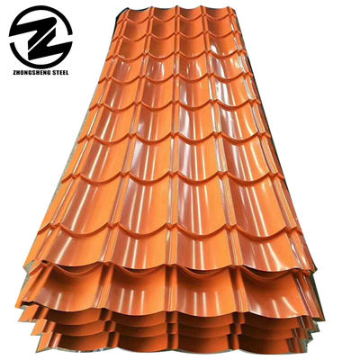 0.2mm 1.0mm 효과적 너비 608mm 760mm 820mm 900mm 950mm 960mm 1025mm 색상 코팅 지붕 시트