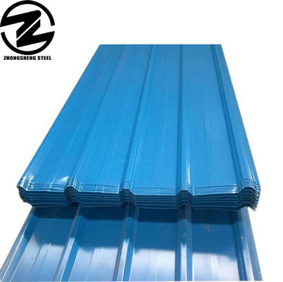 DX51D GI Ppgl ibr ppgi 금속 젤리화 된 코러브 된 색상 코팅 된 2001-3600mm 길이의 그림 강철 지붕 판