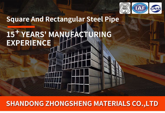 제조 ASTM 100 x 100 x 4mm MS 정사 Tube 6m 길이와 약간 기름질 합리적인 보장
