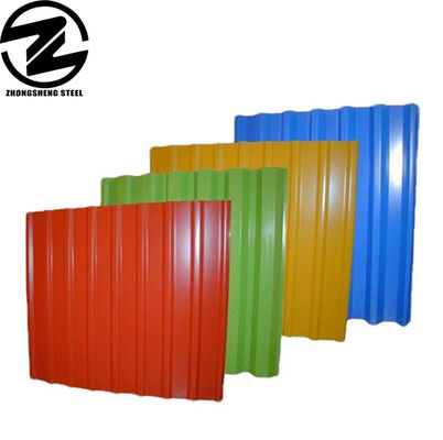 20g-275g/m2 ZINC 코팅 녹지 금속 지붕판 및 녹색 샌드위치 패널에 대한 진료 된 지붕판