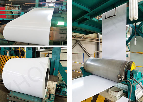 콜드 롤링 진료 스틸 20/10 um 코팅 1200mm 크기의 PPGI 전 페인트 코일 월 매출량 10 000 톤