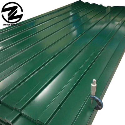 20g-275g/m2 ZINC 코팅 녹지 금속 지붕판 및 녹색 샌드위치 패널에 대한 진료 된 지붕판
