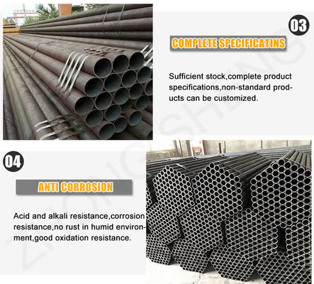 Q235 Q345 ASTM A106 14 인치 15MM 25MM 두께 탄소 철강 파이프 가연 된 예 피부 통과 및 등급