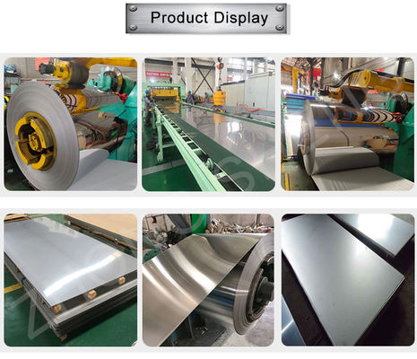 스테인리스 스틸 냉 laminated 스틸 장 2B 끝 코일 1000mm 1250mm 1500mm 너비