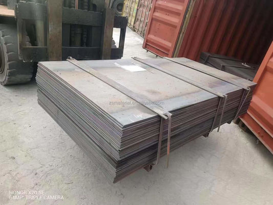 Q345 ASTM A36 10mm 12mm 16mm 두께 맞춤형 길이의 산업용 용도로 열로 굴린 탄소 철강판