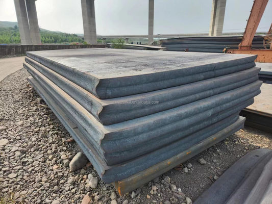 Q345 ASTM A36 10mm 12mm 16mm 두께 맞춤형 길이의 산업용 용도로 열로 굴린 탄소 철강판