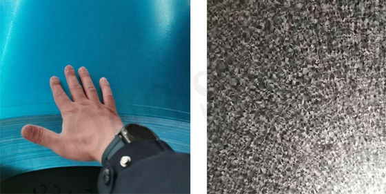 플릿 알루진 Galvalume 스틸 코일 G550 0.5*1250mm Z120g 지문 저항 GL 코일 전문 생산