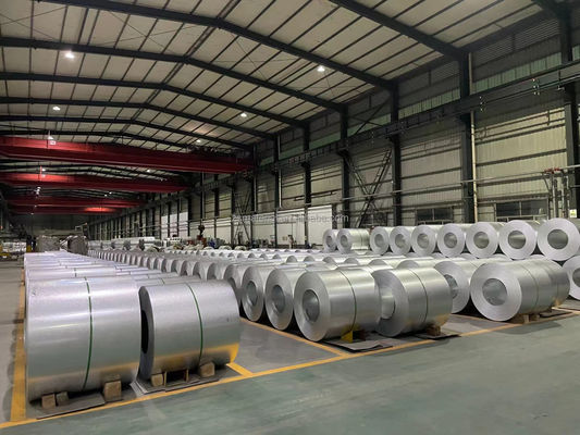 PVOC 인증 DX51D Z 금속으로 코팅 된 PVOC 인증 및 600-1500MM 너비의 핫 다이프 가루화 냉불 철 코일