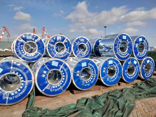 ASTM 표준 DX51D Z120 코일 당 3-5tons 0.45 * 1220mm 크기 큰 스판글 핫 디프 Gi 진열 스틸 코일