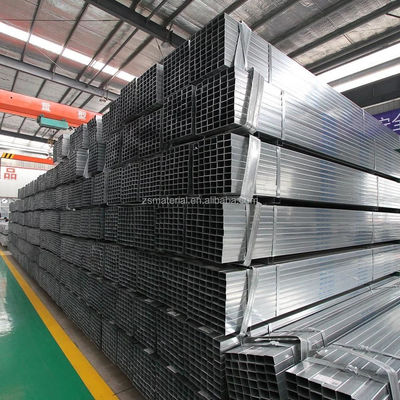 50x100mm 1.8mm 두께 정사각형 Gi 공허 된 가연 튜브 가 보증 된 방수 포장 및 허용률 ± 1%