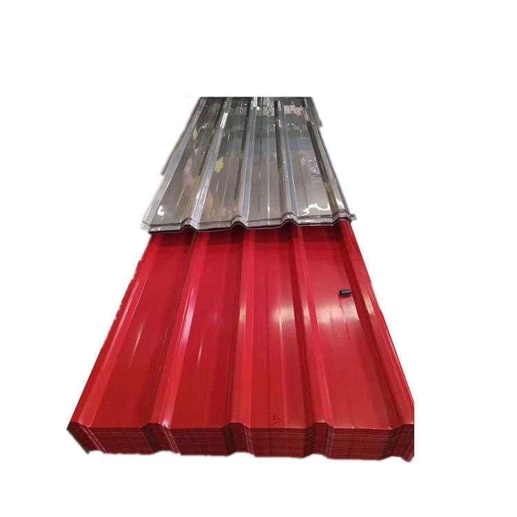 1800-2000mm 길이 완전 하드 0.55mm 진열 된 corrugated 철색 코팅 지붕 잎과 함께 완전