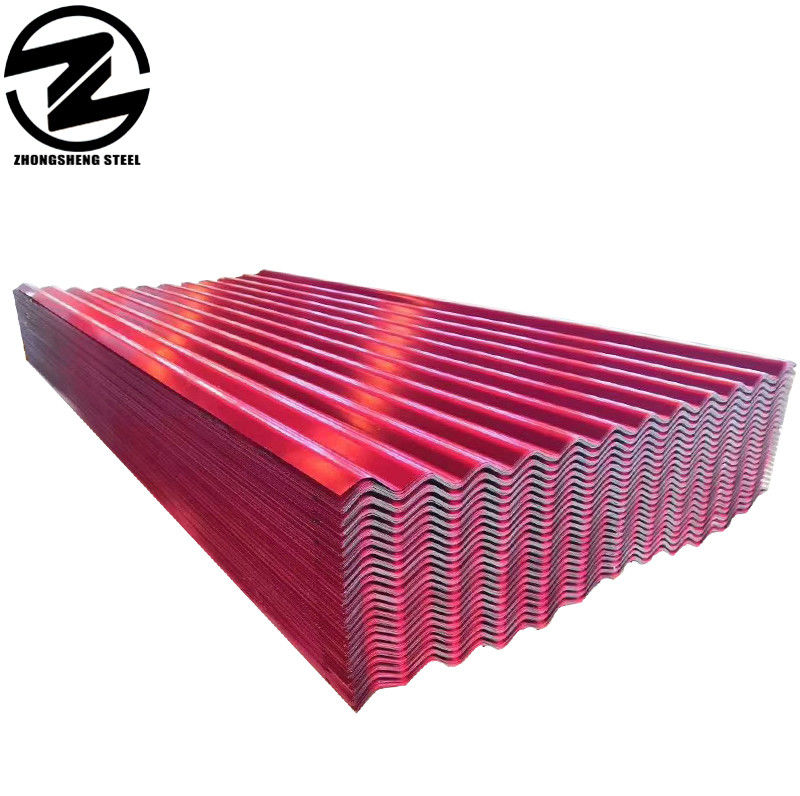 맞춤형 색상 디자인 랄 색상 코팅 24 26 28 가이드 Z30g ppgi 파동 트라페조이드 모양
