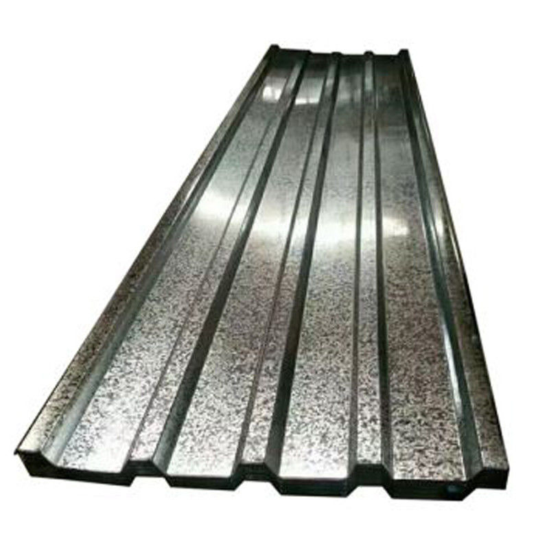 정규 스판글 IBR T 모양 0.5mm 0.6mm 0.7mm 두께 진크 코팅 Z120g GI 가루화 지붕 밸류에이션 엽판
