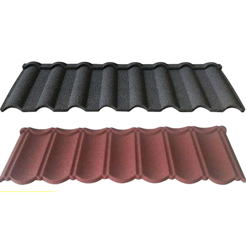 1340mm*420mm*0.4mm 건물용 바람 막성 석재 코팅 철강 지붕판 제조 0.35mm/0.5mm 두께