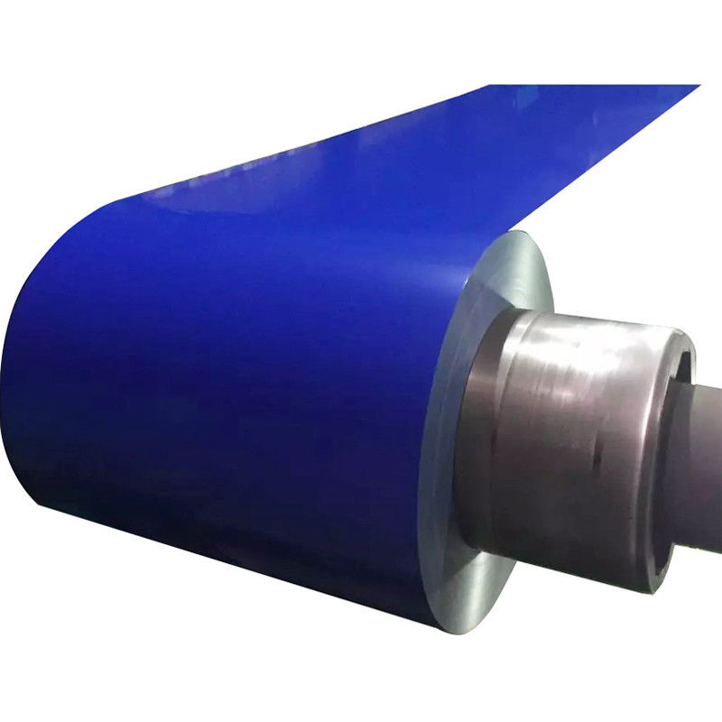 길이는 고객의 요구 사항으로 PE 코팅 두께 20/10um 0.35*1220mm 크기 Ral5005 컬러 스틸 코일