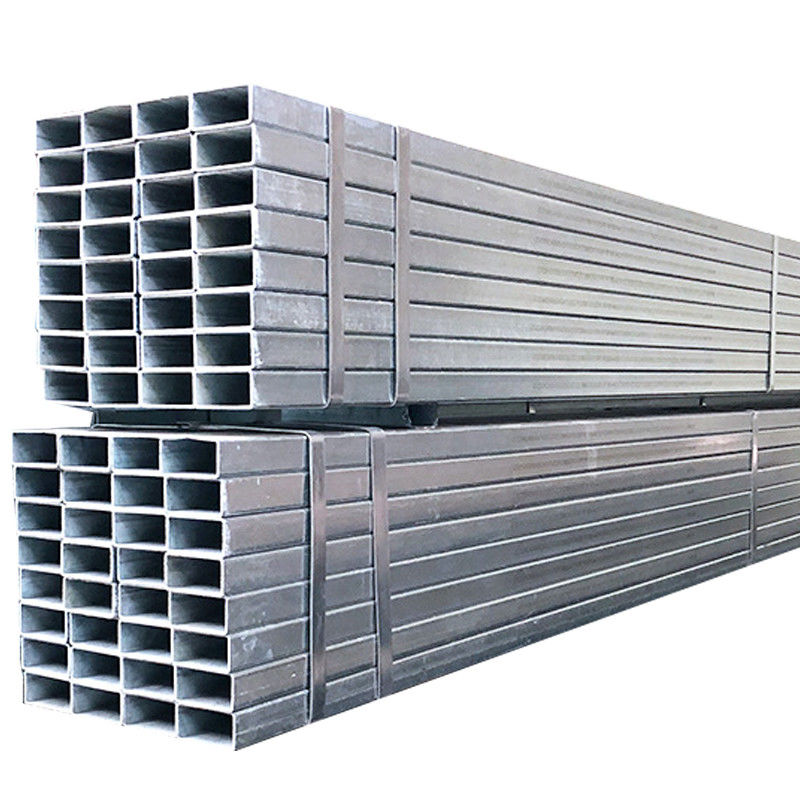 2x60x80x6000mm GI 평면 파이프 펄싱 처리 서비스 용 인 쿼어 및 직사각형 철강 파이프 가루화 약간 기름
