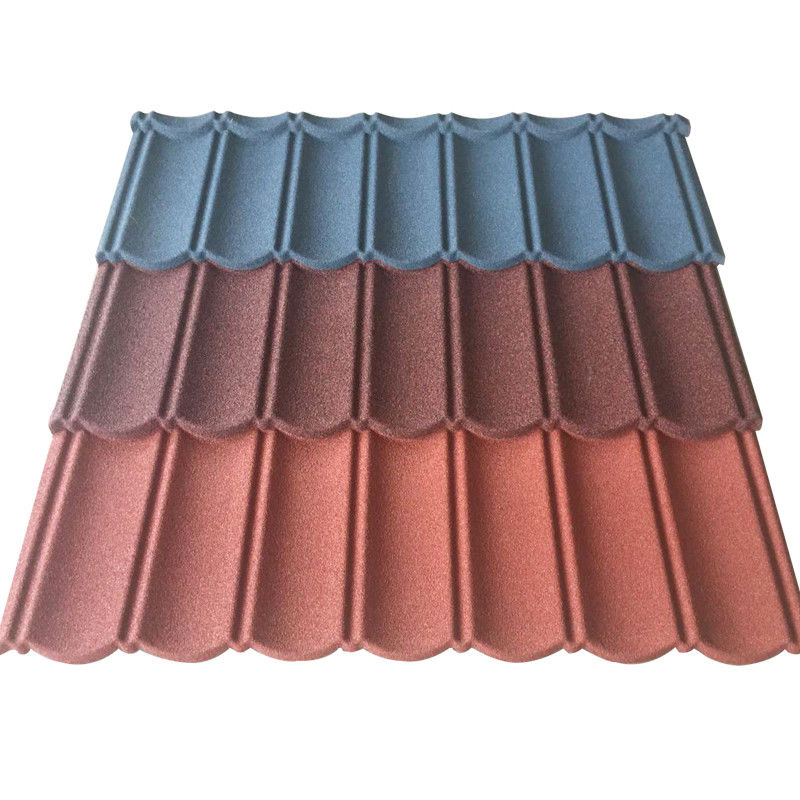 2.7kg/pcs 내구성 스펙트럼 색상 돌 지붕 타일